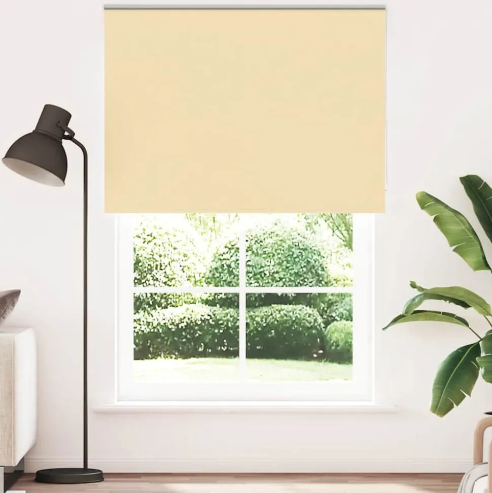 vidaXL Rolgordijn verduisterend 150x210 cm stofbreedte 146,6 cm beige