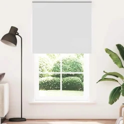 vidaXL Rolgordijn verduisterend 130x230 cm stofbreedte 126,6 cm wit