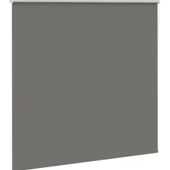 vidaXL Rolgordijn verduisterend 165x130 cm stofbreedte 161,6 cm grijs