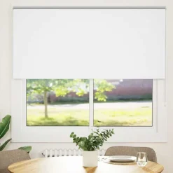 vidaXL Rolgordijn verduisterend 155x130 cm stofbreedte 151,6 cm wit