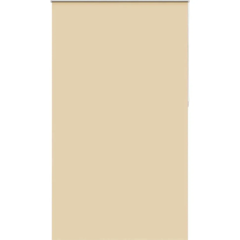 vidaXL Rolgordijn verduisterend 140x230 cm stofbreedte 136,6 cm beige