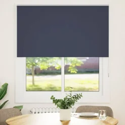 vidaXL Rolgordijn verduisterend 120x175 cm stofbreedte 116,6 cm blauw
