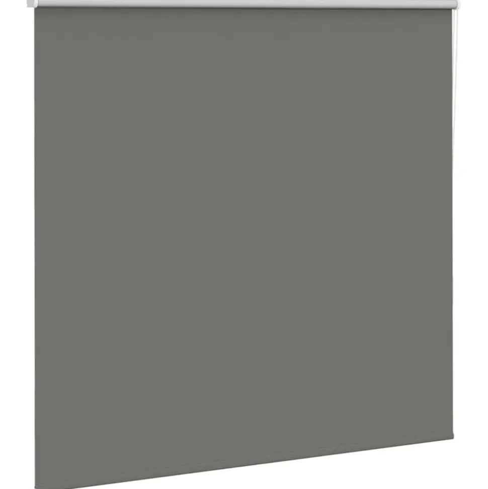 vidaXL Rolgordijn verduisterend 155x175 cm stofbreedte 151,6 cm grijs