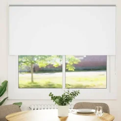 vidaXL Rolgordijn verduisterend 155x150 cm stofbreedte 151,6 cm wit