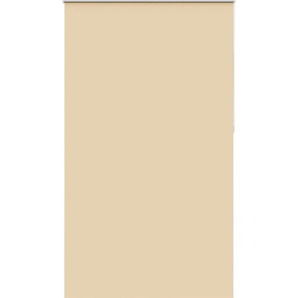 vidaXL Rolgordijn verduisterend 130x230 cm stofbreedte 126,6 cm beige