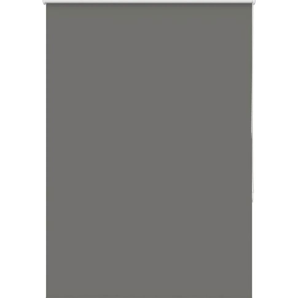 vidaXL Rolgordijn verduisterend 105x130 cm stofbreedte 100,7 cm grijs