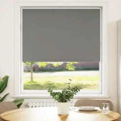 vidaXL Rolgordijn verduisterend 105x130 cm stofbreedte 100,7 cm grijs