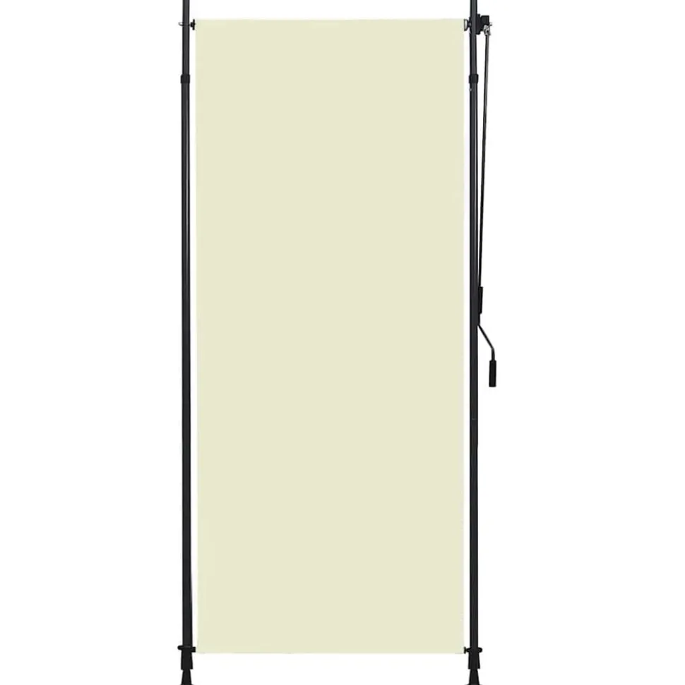 vidaXL Rolgordijn voor buiten 100x270 cm crème