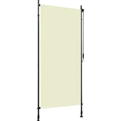 vidaXL Rolgordijn voor buiten 100x270 cm crème