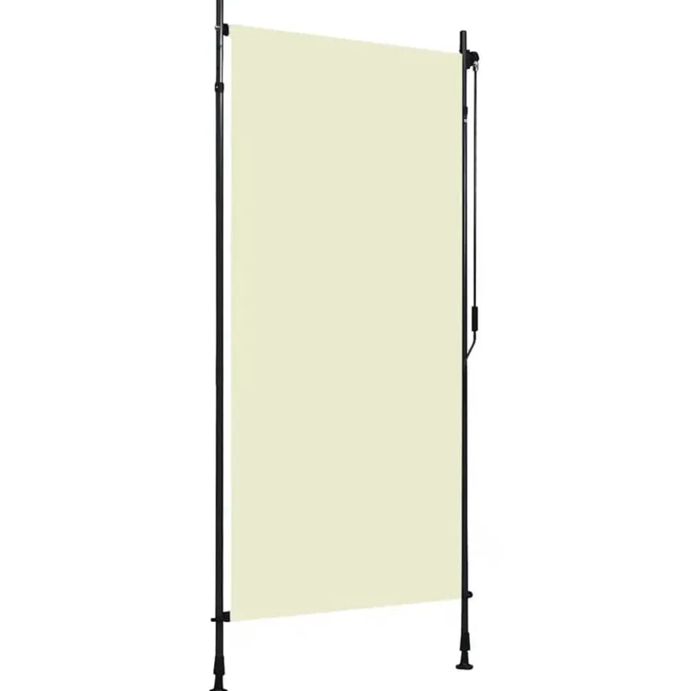 vidaXL Rolgordijn voor buiten 100x270 cm crème