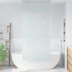 vidaXL Rolgordijn voor douche 80x240 cm bubbel