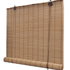 vidaXL Rolgordijn 80x160 cm bamboe bruin