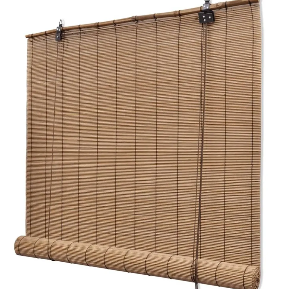 vidaXL Rolgordijn 80x160 cm bamboe bruin