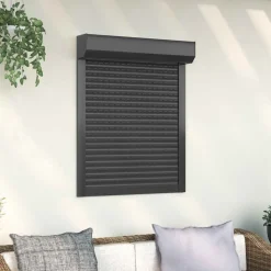 vidaXL Roljaloezie Antraciet 70 x 100 cm Aluminium en Polyurethaan