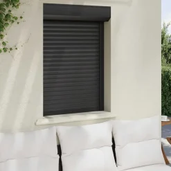 vidaXL Roljaloezie Antraciet 70 x 100 cm Aluminium en Polyurethaan