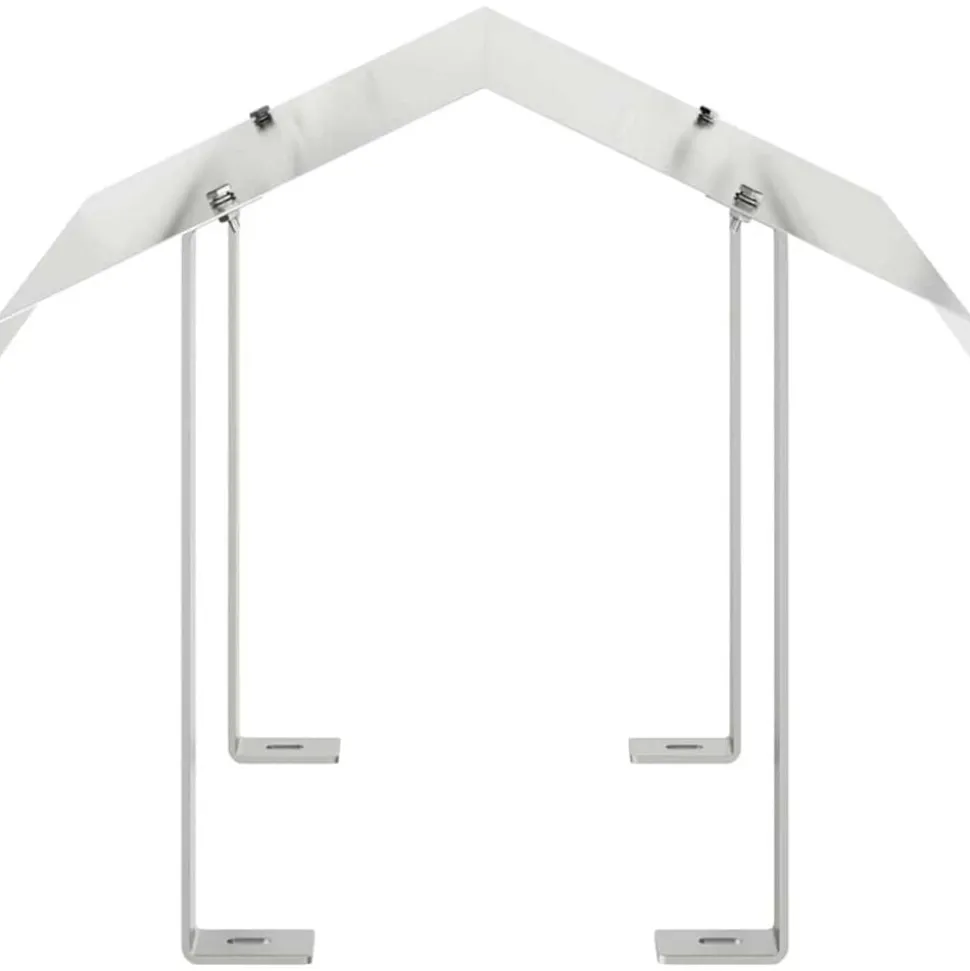 vidaXL Rookkap Zilver 40 x 40 x 37,5 cm Roestvrij staal