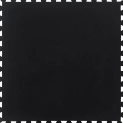 vidaXL Rubbertegel 12 mm 100x100 cm zwart