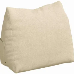 vidaXL Rugkussen Crème 45 x 20 x 35 cm Stof