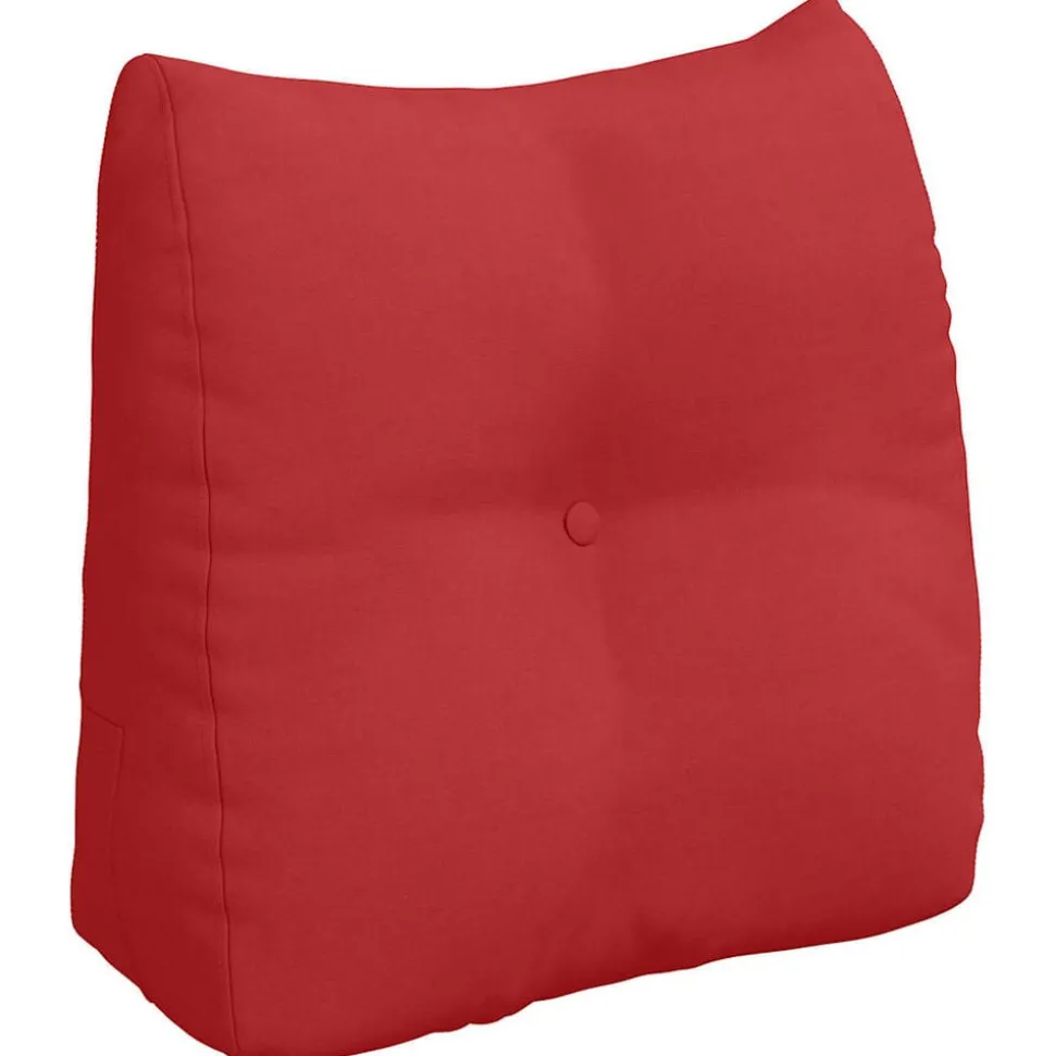 vidaXL Rugkussen Rood 45 x 24 x 50 cm Stof