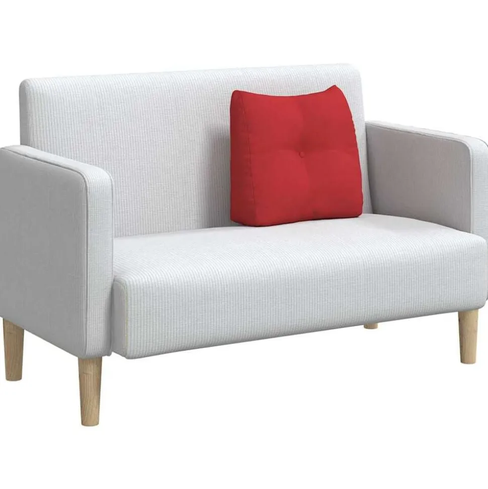 vidaXL Rugkussen Rood 45 x 24 x 50 cm Stof