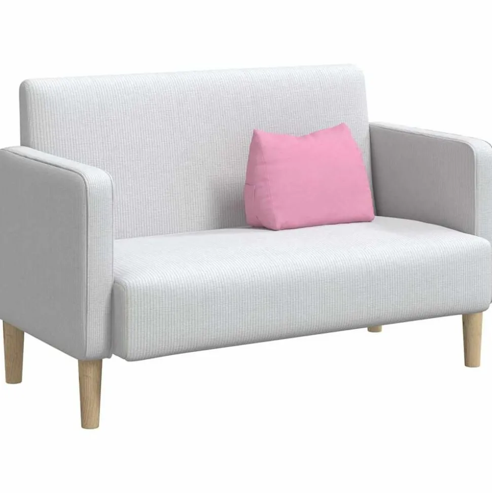 vidaXL Rugkussen Roze 45 x 20 x 35 cm Stof