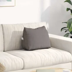 vidaXL Rugkussen Taupe 45 x 20 x 35 cm Stof