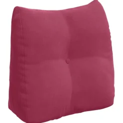 vidaXL Rugkussen Wijnrood 45 x 24 x 50 cm Fluweel