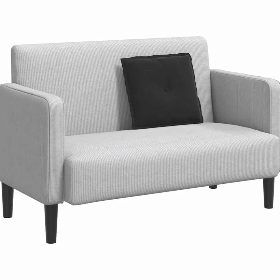 vidaXL Rugkussen Zwart 50 x 45 cm Cordstof