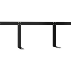 vidaXL Rugleuning voor palletbank 110 cm ijzer zwart