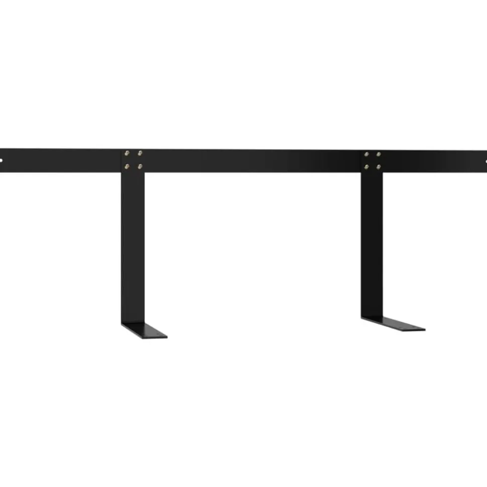 vidaXL Rugleuning voor palletbank 110 cm ijzer zwart