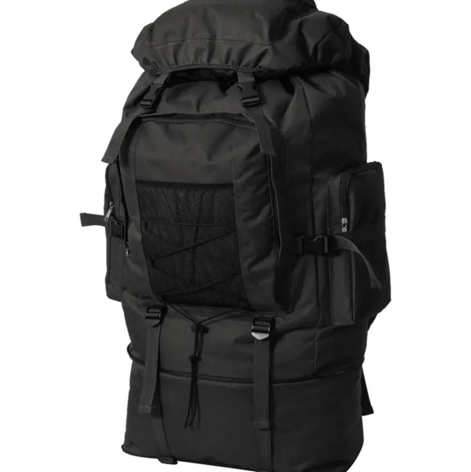 vidaXL Rugzak legerstijl XXL 100 L zwart