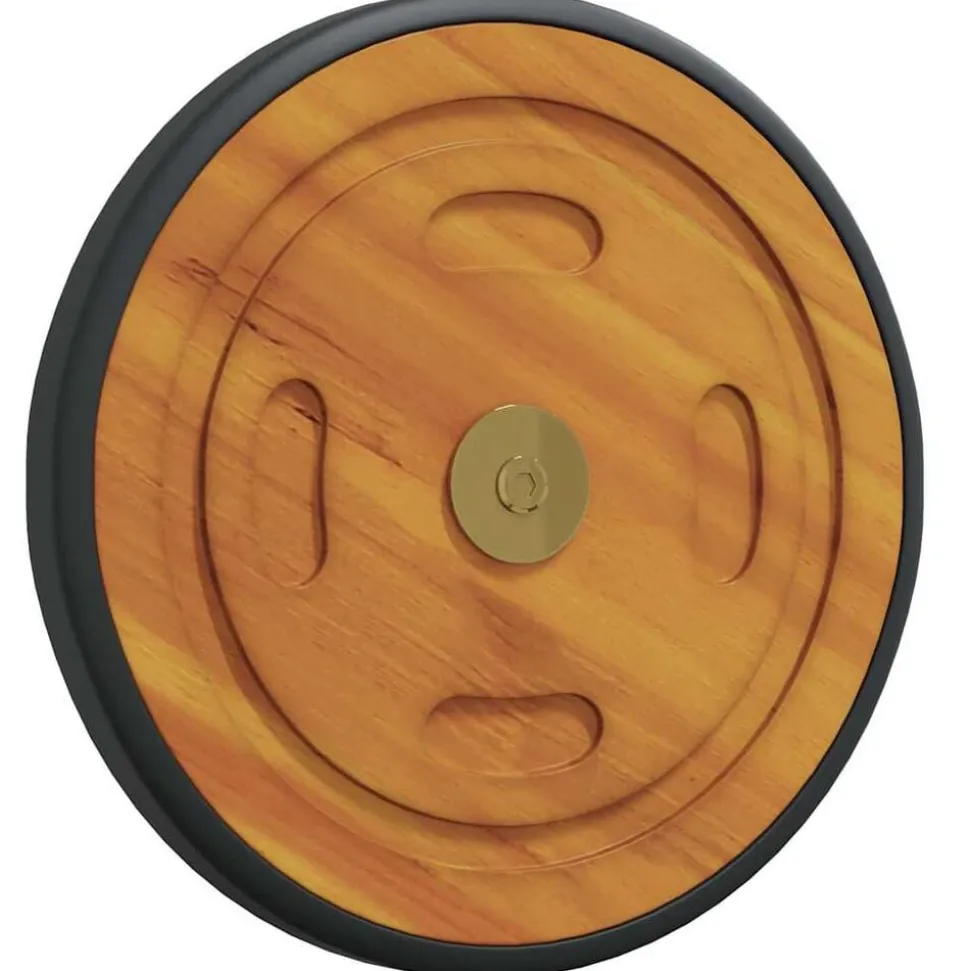 vidaXL Ruimtewielen 2 pcs Bruin 20,5 x 20,5 x 2 cm Massief Acaciahout