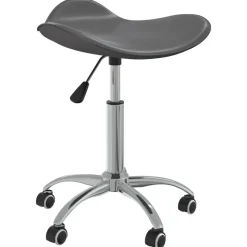 vidaXL Salonkruk kunstleer grijs