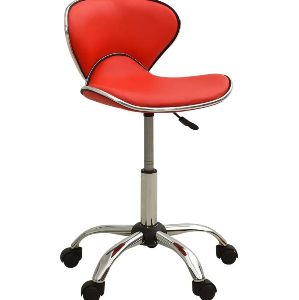 vidaXL Salonkruk kunstleer rood