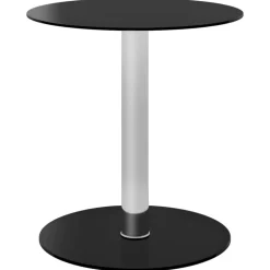 vidaXL Salontafel 40 cm gehard glas zwart