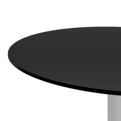 vidaXL Salontafel 40 cm gehard glas zwart