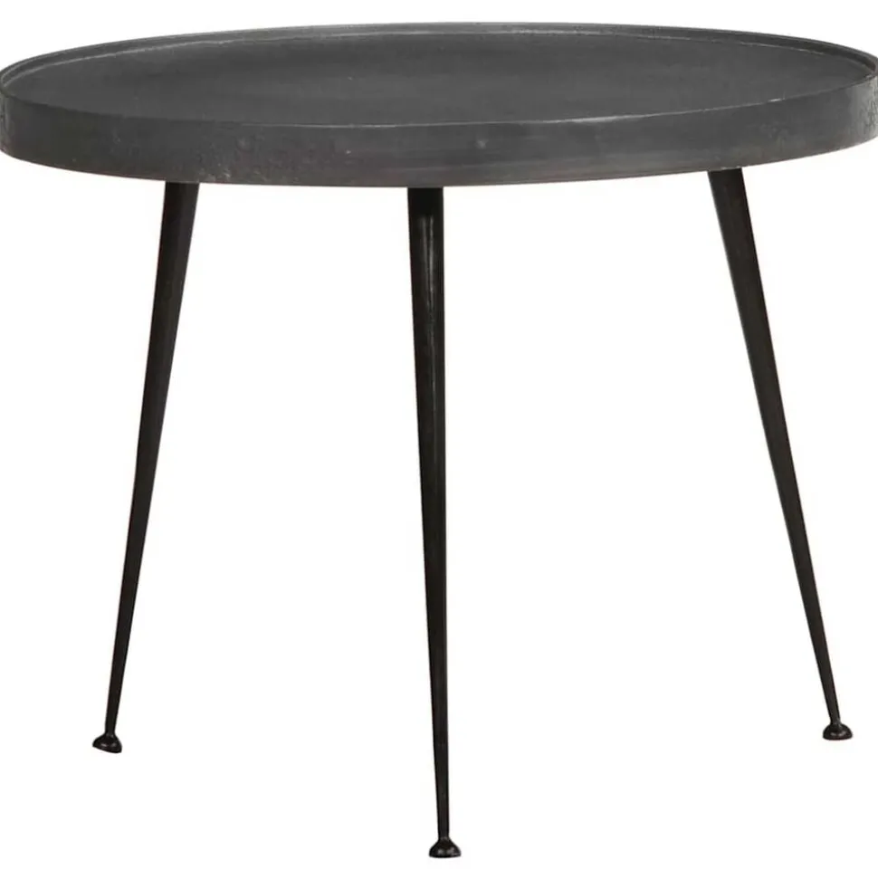 vidaXL Salontafel 2 stuks Zwart bewerkt hout
