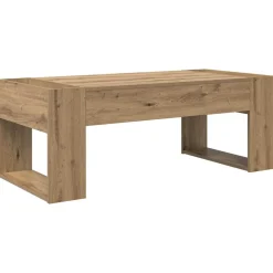 vidaXL Salontafel Artisan Eiken 110 x 50 x 41 cm Bewerkt hout