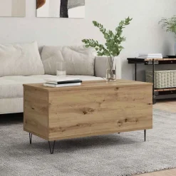 vidaXL Salontafel artisanaal eikenkleurig 90 x 44.5 x 45 cm