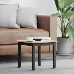 vidaXL Salontafel Naturel 40 x 40 x 36 cm Massief grenenhout