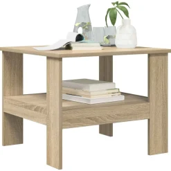 vidaXL Salontafel Sonoma Eiken 57 x 55 x 45 cm Bewerkt hout