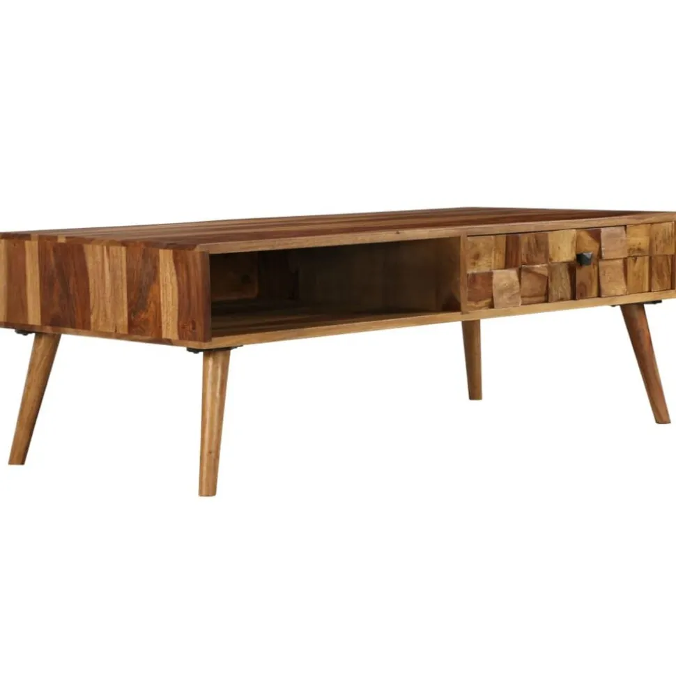 vidaXL Salontafel 110x50x37 cm acaciahout met honing afwerking