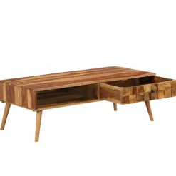 vidaXL Salontafel 110x50x37 cm acaciahout met honing afwerking