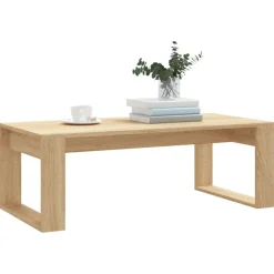 vidaXL Salontafel 102x50x35 cm bewerkt hout sonoma eikenkleurig