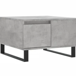 vidaXL Salontafel 55x55x36,5 cm bewerkt hout betongrijs