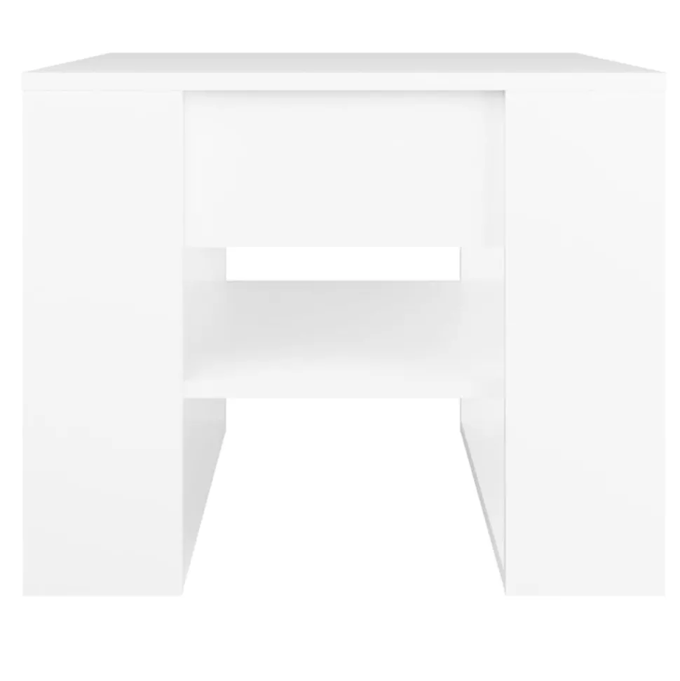 vidaXL Salontafel 55,5x55x45 cm bewerkt hout wit