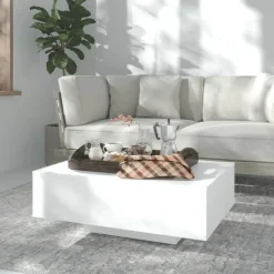 vidaXL Salontafel 85x55x31 cm bewerkt hout wit