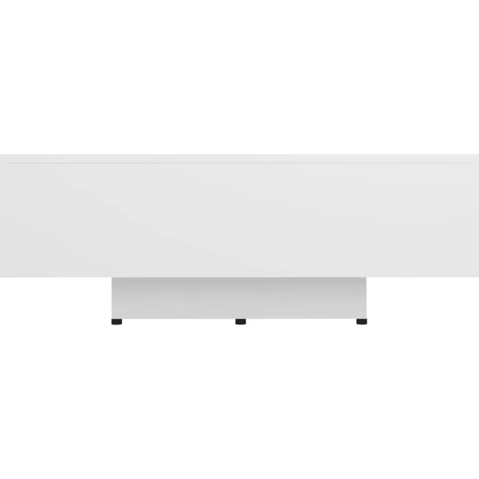 vidaXL Salontafel 85x55x31 cm bewerkt hout wit