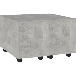 vidaXL Salontafel 60x60x38 cm bewerkt hout betongrijs