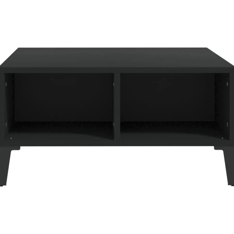 vidaXL Salontafel 60x60x30 cm bewerkt hout zwart
